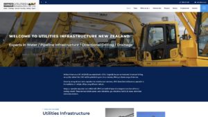 Utilities Infrastructure New Zealand website design and development in WordPress and logo design