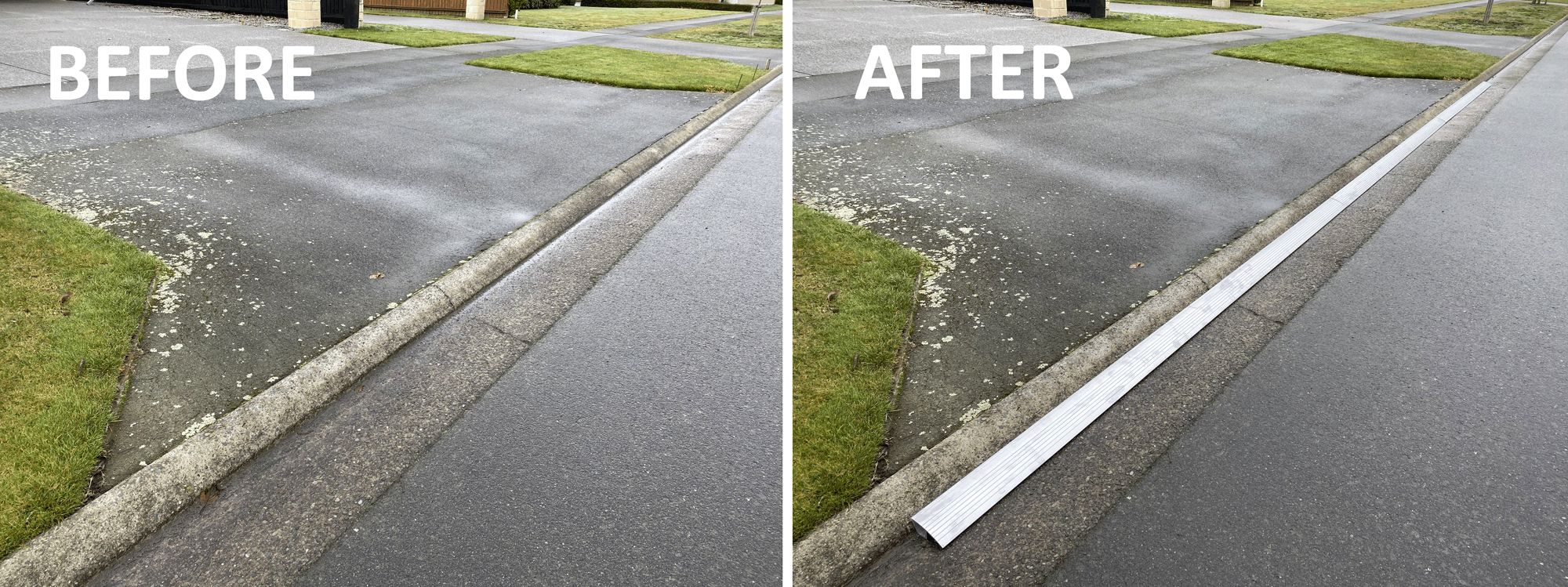 The Best Driveway Ramp Kerby Kirby Before After Driveway