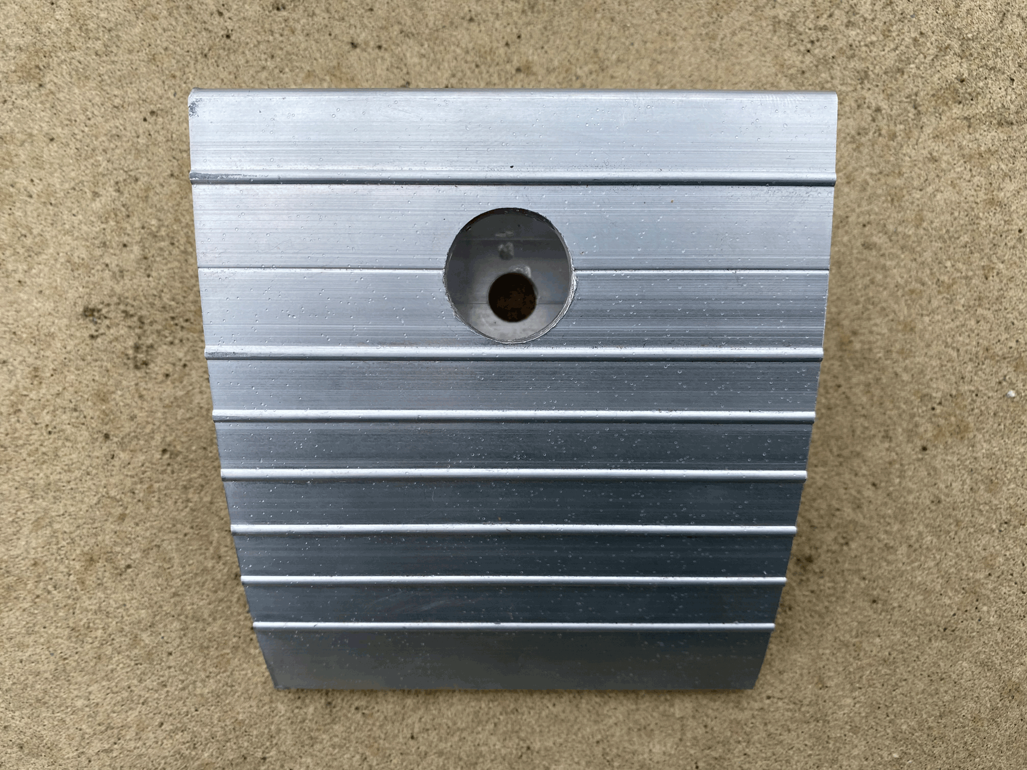 The Kirby Best Driveway Ramp Driveway Ramps Kerb-Ramps Curb-Ramp-DIY Ramp Mounting Holes for dynamic bolting in the gutter to stop people stealing the aluminium car ramp