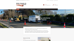 PolyWeld NZ Ltd a sister company to UINZ New Zealand - website design and development with copper colours symbolizing the copper pipes. A business based in Rolleston, Selwyn and Christchurch. This is WordPress website design trying to show you what they can do with pipes underground.