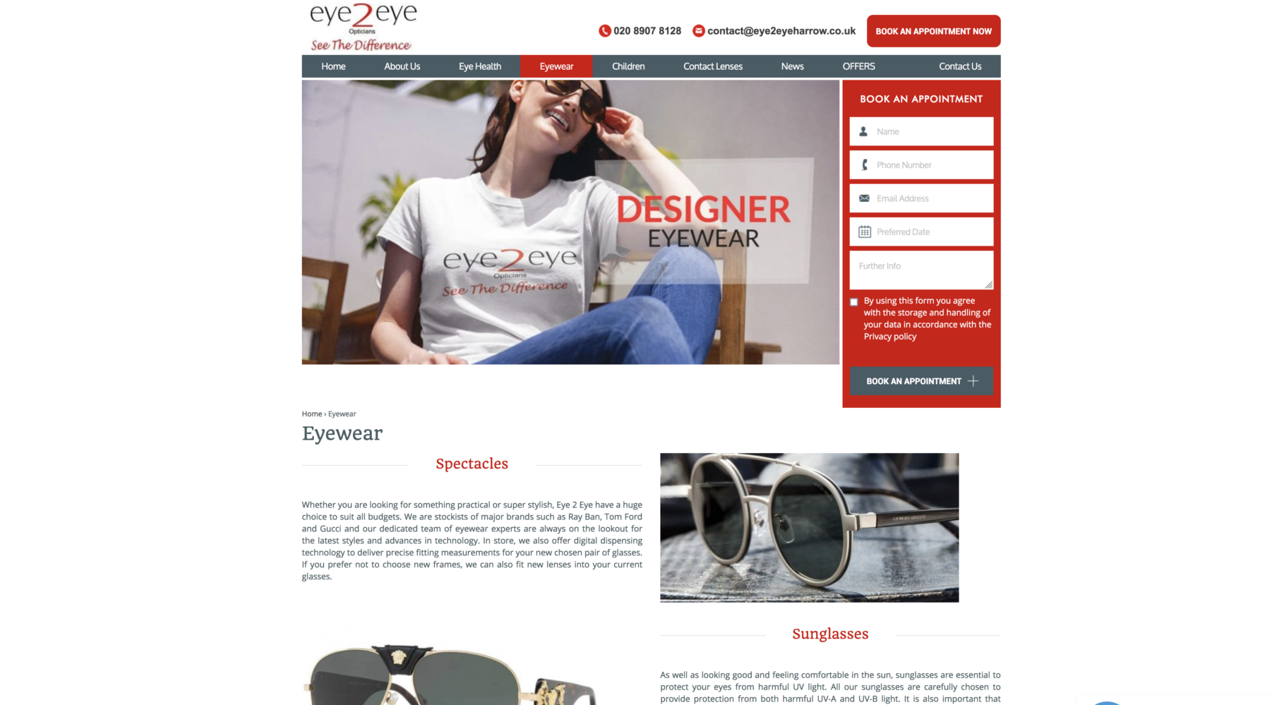eye 2 eye Optometrist Website design & production by XDC.NZ the most experienced professional & affordable Website Design company in Christchurch areas near me