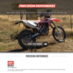 Advertising Precision Motorbikes Website design & production by XDC.NZ the most experienced professional & affordable Website Design company in Rolleston/Christchurch areas near me