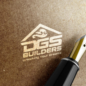 Logo Making made easy for DGS Builders in Rolleston, South of Christchurch, NZ. A modern elegant builder-like classy styled Logo Design made by XDC.NZ, the super experienced, professional, specialist Logo Designer based in Christchurch & Rolleston Selwyn