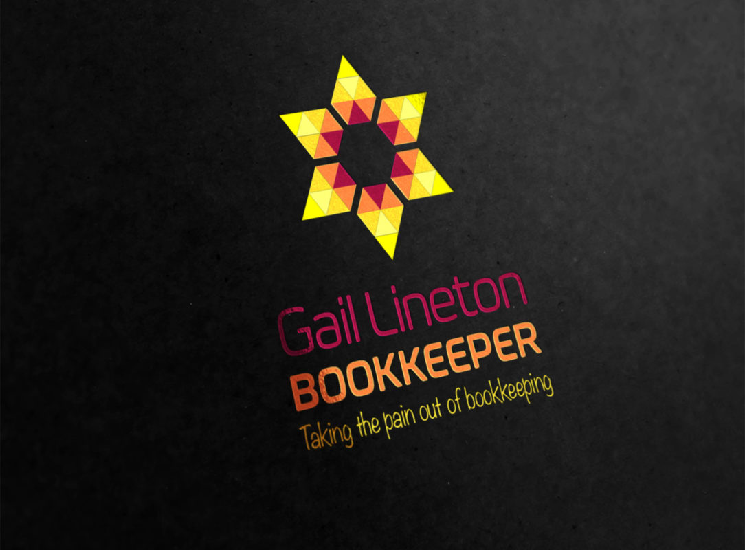 Logo Making made easy for Gail Lineton Bookkeeper (the best new bookkeeper near me) in Rolleston, Selwyn made by XDC.NZ, the super experienced Logo Designer or Logo Maker based in Christchurch & Rolleston Selwyn NZ