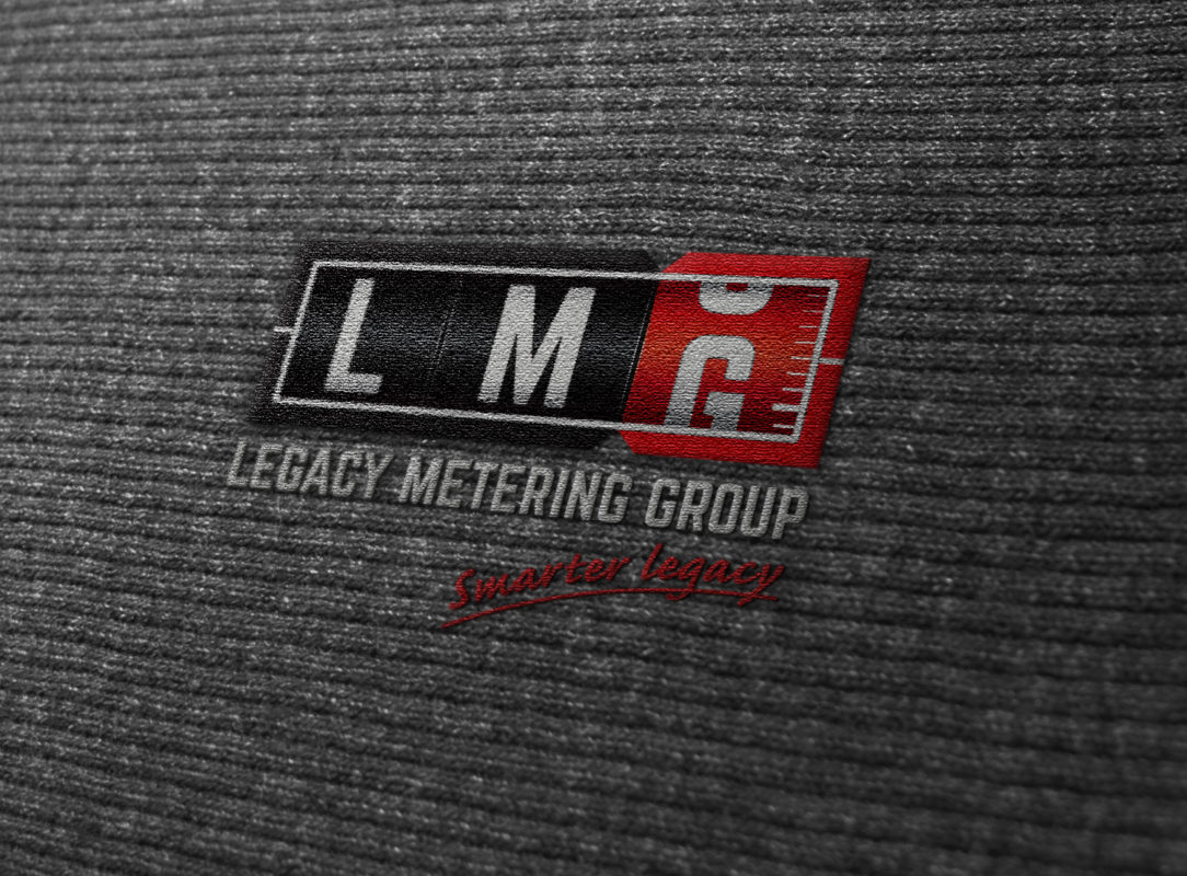 Logo Making made easy for Legacy Metering Group (LMG) an established national metering solutions business based in Christchurch, Canterbury, NZ. A modern tech-like friendly mechanical but old school styled electricity meter dial counter Logo Design made by XDC.NZ The best Logo Designer near me