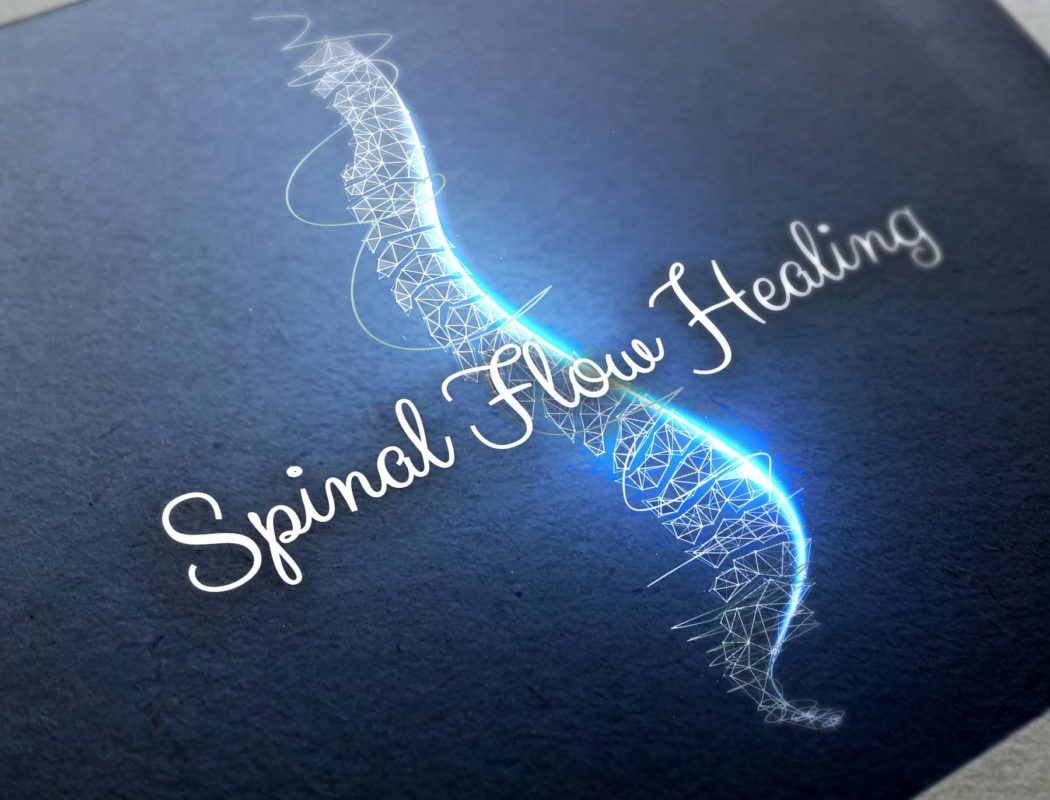 Logo Making made easy for Spinal Flow Healing with Julie in Southbridge, South of Christchurch, NZ. A modern technical elegant Medical classy styled Logo Design made by XDC.NZ, the super experienced, professional, specialist Logo Designer based in Christchurch & Rolleston Selwyn NZ