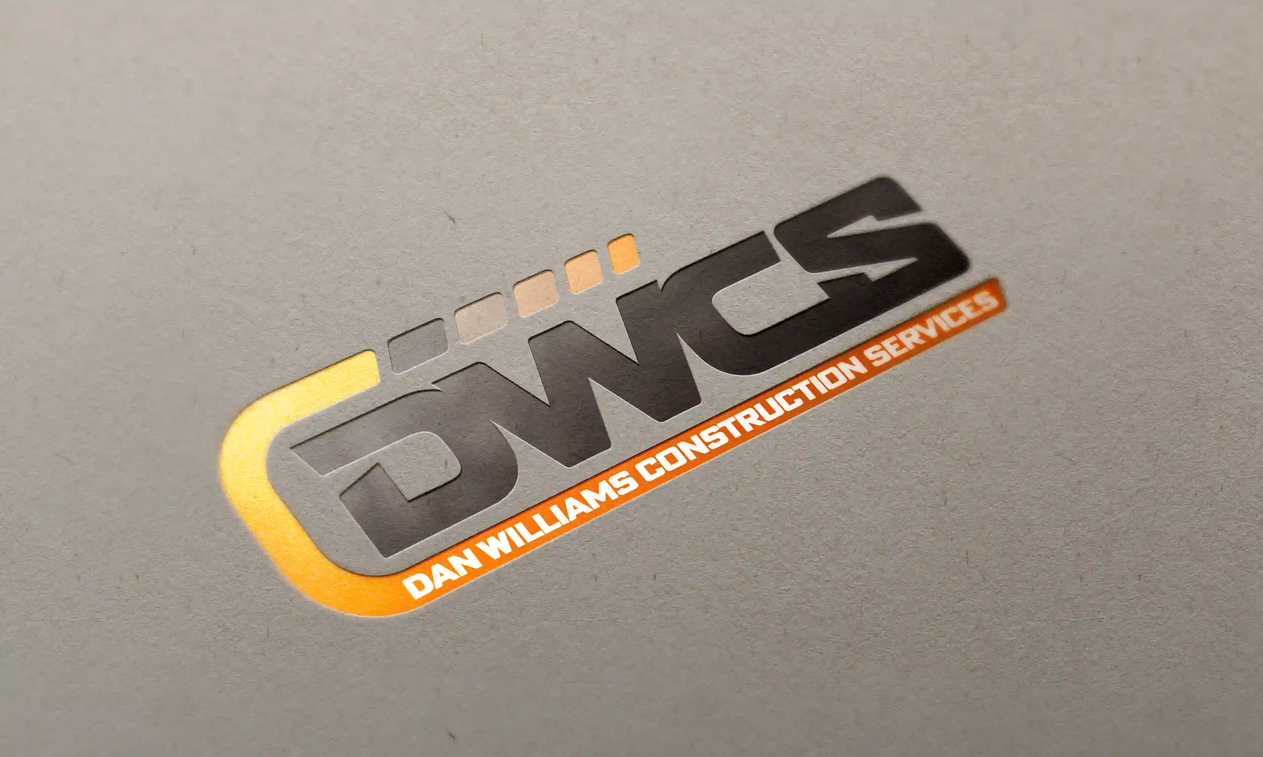Logo Making made easy for DWCS.NZ in Springston, South of Christchucrh, Canterbury, NZ. A modern solid construction-like business friendly styled Logo Design made by XDC.NZ, the super experienced, professional, specialist Logo Designer based in Christchurch & Rolleston Selwyn NZ