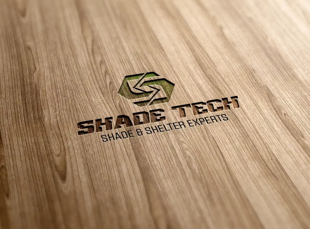 Logo Making made easy for Shade Tech in Christchurch, NZ. A modern solid technical but outdoor business friendly styled Logo Design made by XDC.NZ, the super specialist Logo Designer or Logo Maker based in Christchurch & Rolleston Selwyn