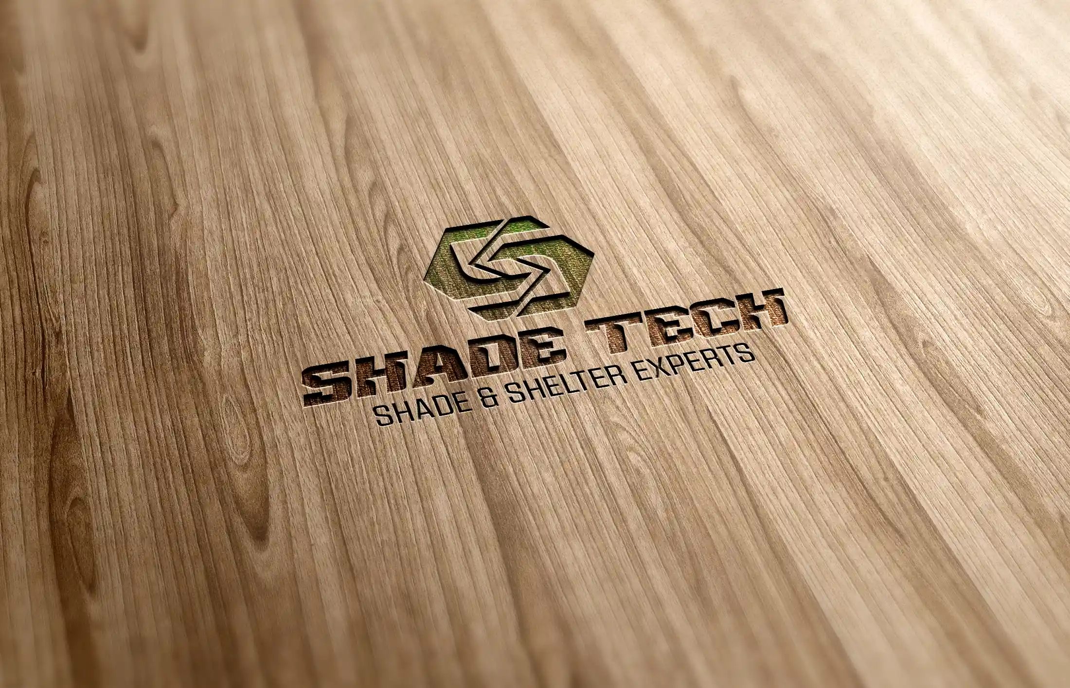 Logo Making made easy for Shade Tech in Christchurch, NZ. A modern solid technical but outdoor business friendly styled Logo Design made by XDC.NZ, the super specialist Logo Designer or Logo Maker based in Christchurch & Rolleston Selwyn
