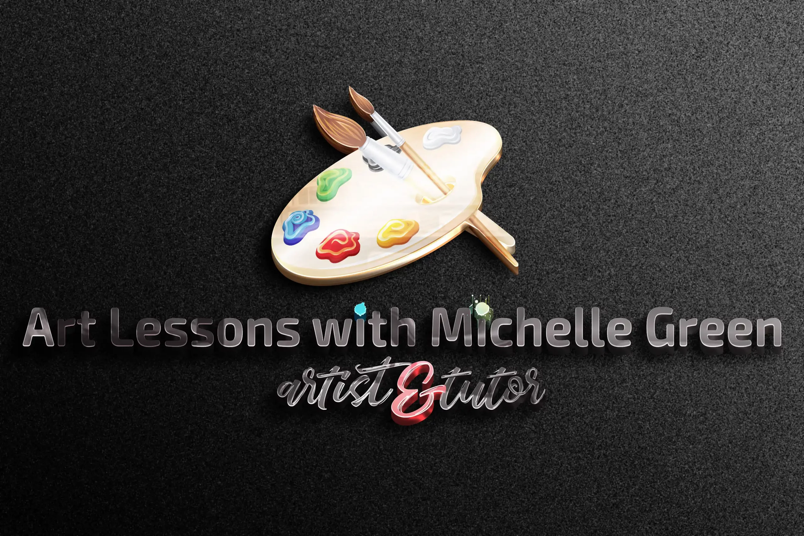Logo Making made easy for Art Lessons With Michelle in Auckland. Logo Design made by XDC.NZ, the Logo Designer or Logo Maker based in Christchurch & Rolleston Selwyn NZ. Call Clint now on 021 11 44 014