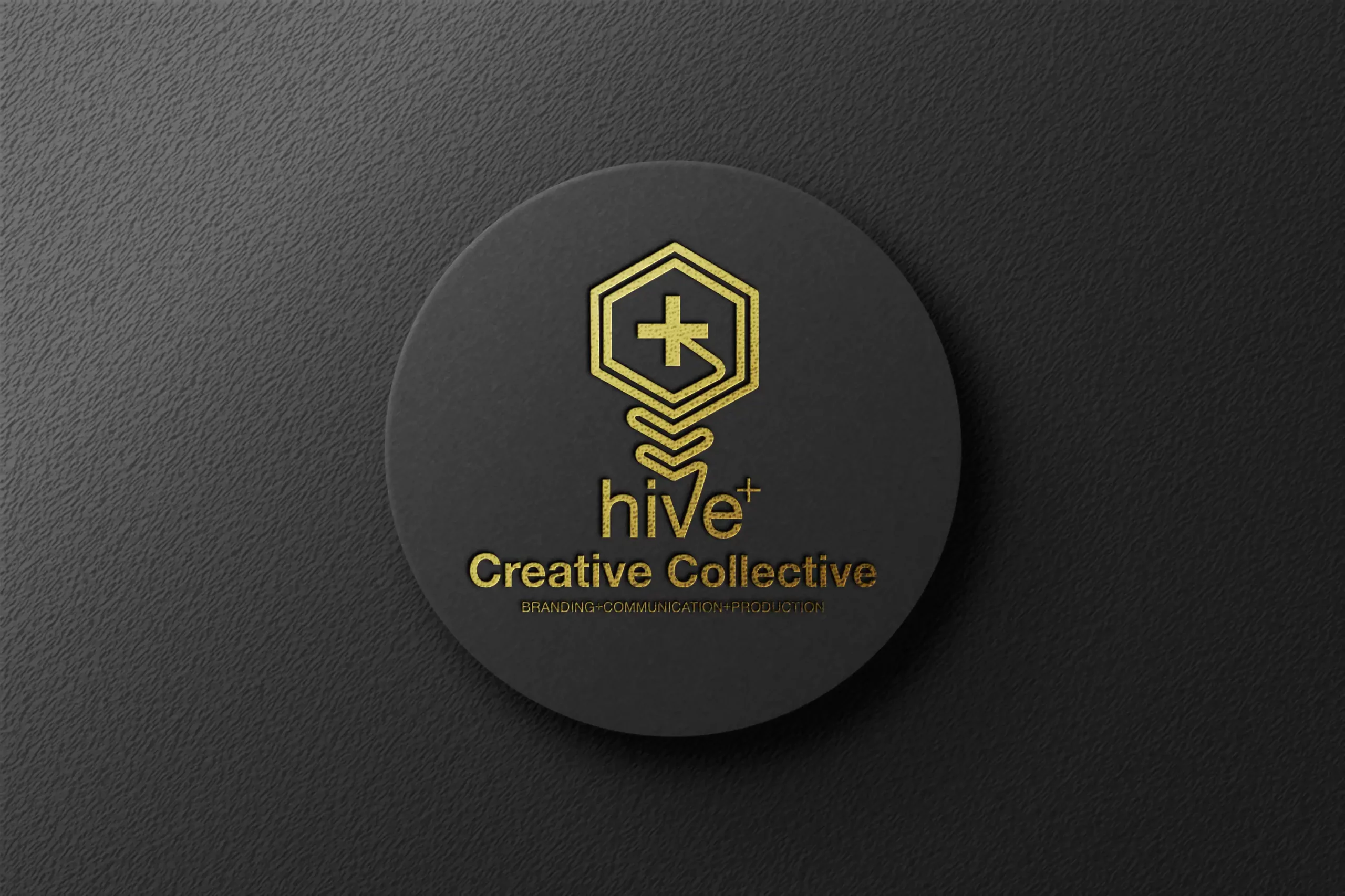 Logo Making made easy for Hive+ Creative Collective in Riccarton, Christchucrh, Canterbury, NZ. A business friendly creative styled Logo Design made by XDC.NZ, the super experienced Logo Maker based in Christchurch & Rolleston Selwyn NZ