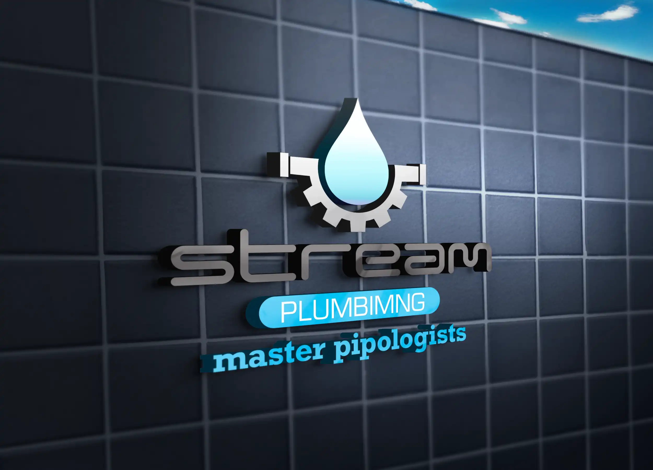 Logo Making made easy for Stream Plumbing in Spreydon, Christchurch. Logo Design made by XDC.NZ, the super experienced Logo Designer or Logo Maker based in Christchurch & Rolleston Selwyn NZ. Call Clint now on 021 11 44 014