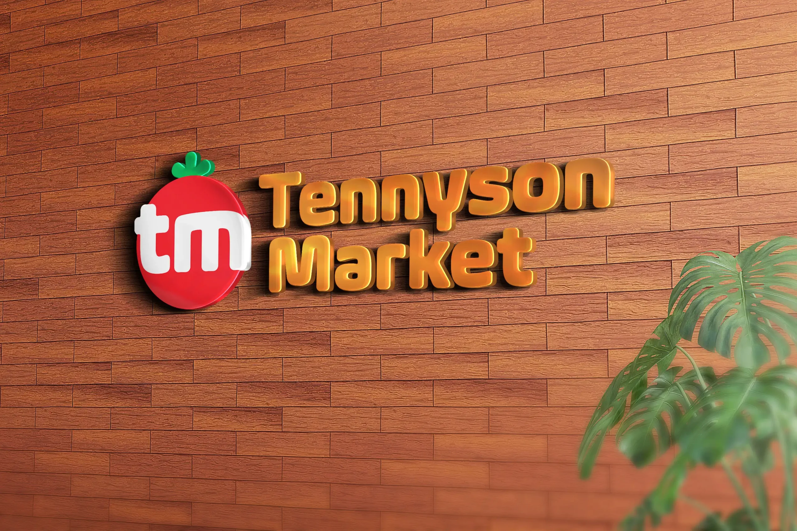 Logo Making made easy for Tennyson Market in Rolleston, Christchurch, Canterbury, NZ. A Super Market Logo Design made by XDC.NZ, the super experienced, professional, specialist Logo Designer Maker based in Christchurch & Rolleston