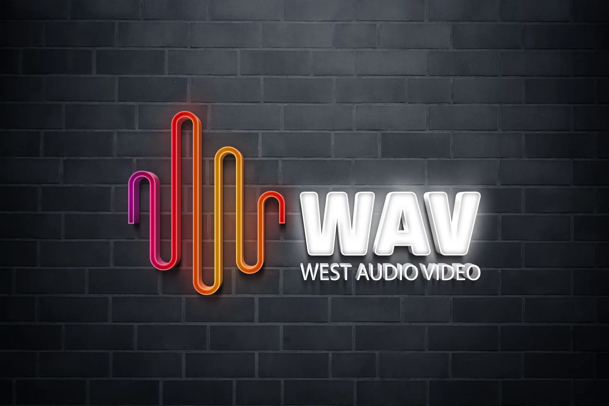 Logo Making made easy for West Audio Video (WAV) in West Melton, Selwyn, Christchucrh, Canterbury, NZ. A business friendly creative radio station styled Logo Design made by XDC.NZ, the super experienced, Logo Designer based in Rolleston