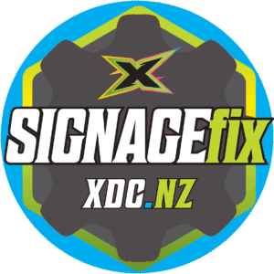 SIGNAGEfix logo – XDC’s signage and print display service