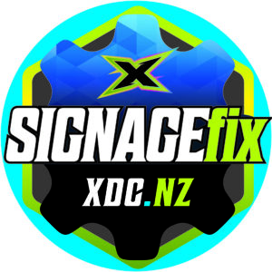 SIGNAGEfix logo – XDC’s signage and print display service